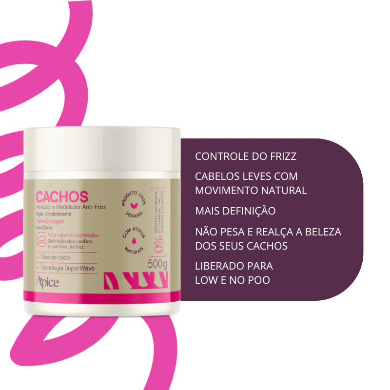 Kit Cachos - Shampoo, Condicionador, Gelatina, Máscara e Ativador (5 ITENS) - Image 8