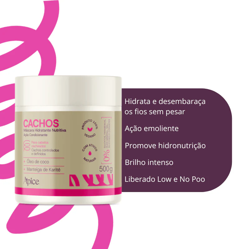 Kitão Cachos Essence - Shampoo, Condicionador, Ativador, Gelatina e Mascara (5 itens) - Image 7